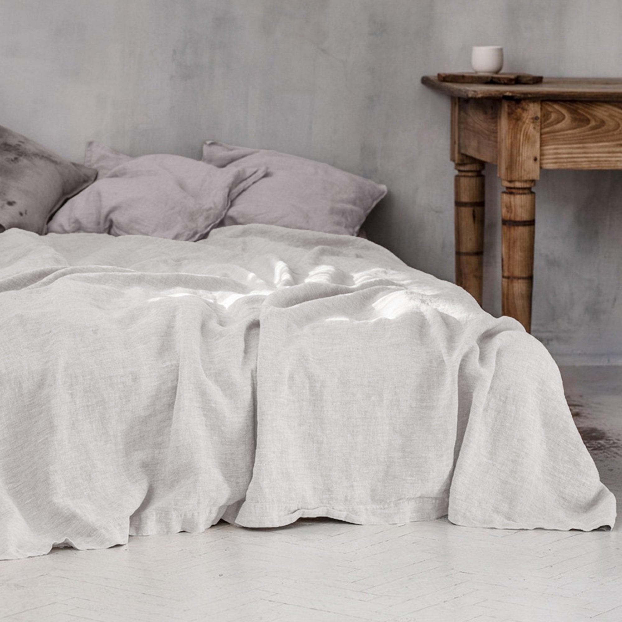 Comfort-Washed French Flax Linen Bedding Set