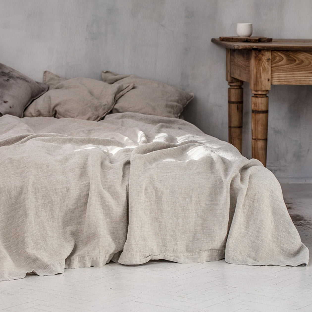 Comfort-Washed French Flax Linen Bedding Set